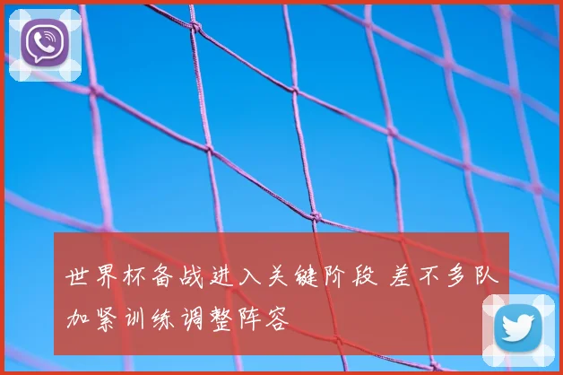 世界杯备战进入关键阶段 差不多队加紧训练调整阵容